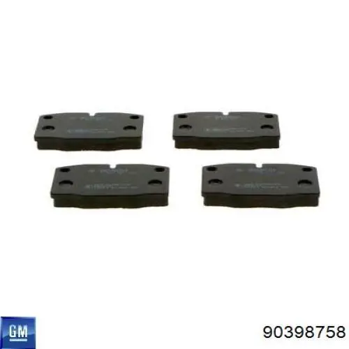 90398758 General Motors Klocki hamulcowe przednie tarczowe