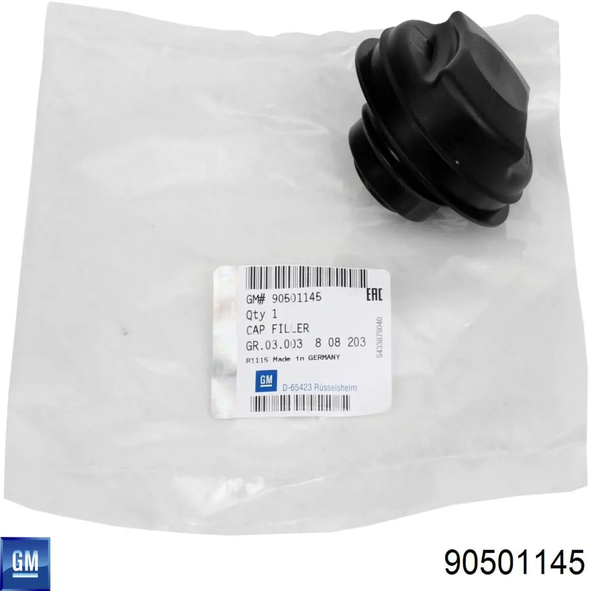 Do koszyka 90501145 General Motors Korek wlewu paliwa