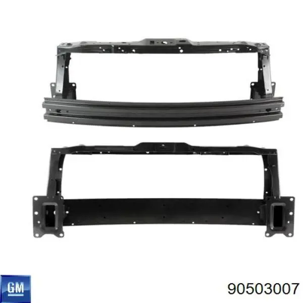 Do koszyka Osłona chłodnicy kompletna (panel mocowania reflektorów) Opel Vectra B 36