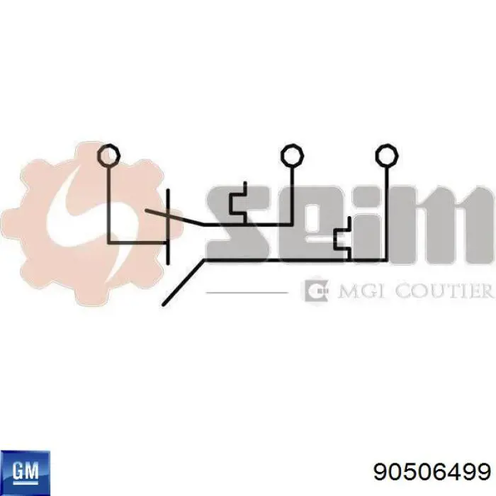 Czujnik temperatury płynu chłodzącego (włączenia wentylatora chłodnicy) 90506499 General Motors