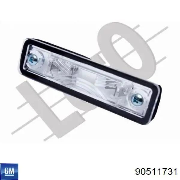 Do koszyka 90511731 General Motors Lampa oświetlenia tylnej tablicy rejestracyjnej