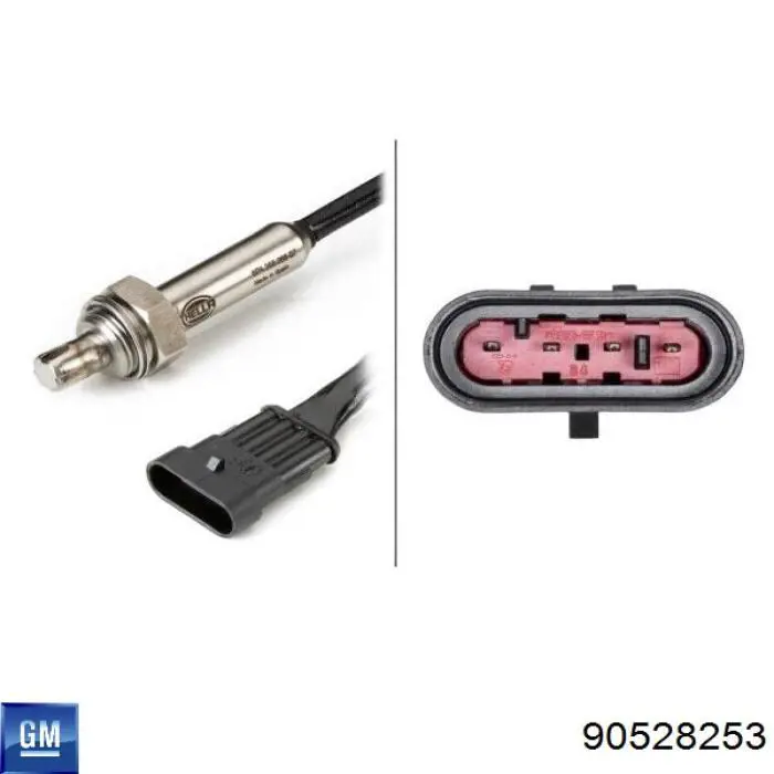 Do koszyka 90528253 General Motors Sonda lambda czujnik tlenu przed katalizatorem