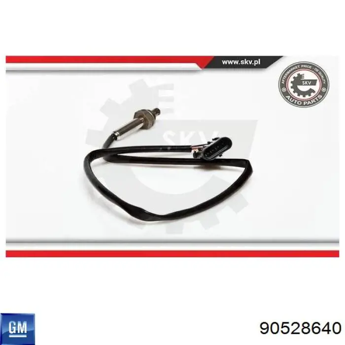 Do koszyka 90528640 General Motors Sonda lambda, czujnik tlenu