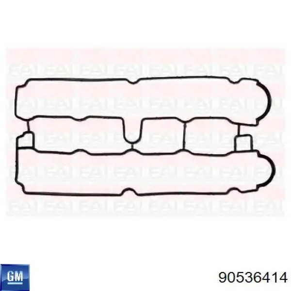 90536414 General Motors zestaw uszczelek silnika górny