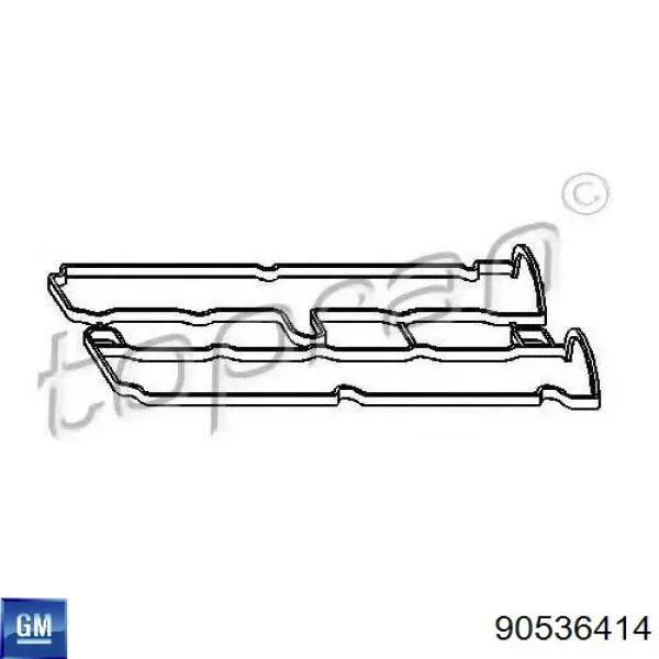 Do koszyka 90536414 General Motors Zestaw uszczelek silnika górny