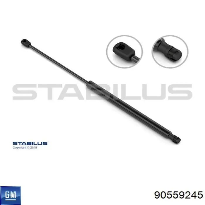Do koszyka 90559245 General Motors Amortyzator klapy bagażnika (3/5 drzwi-tylnych)