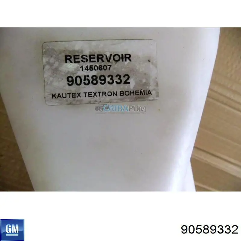 Do koszyka 90589332 General Motors Zbiorniczek spryskiwacza szyb