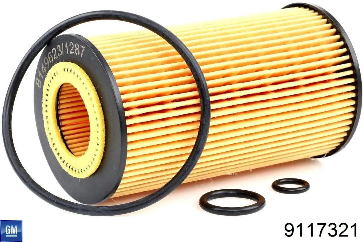 Do koszyka 9117321 General Motors Filtr oleju