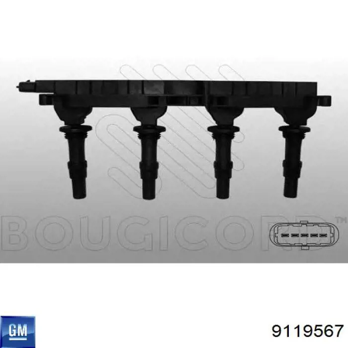 Do koszyka 9119567 General Motors Cewka zapłonowa