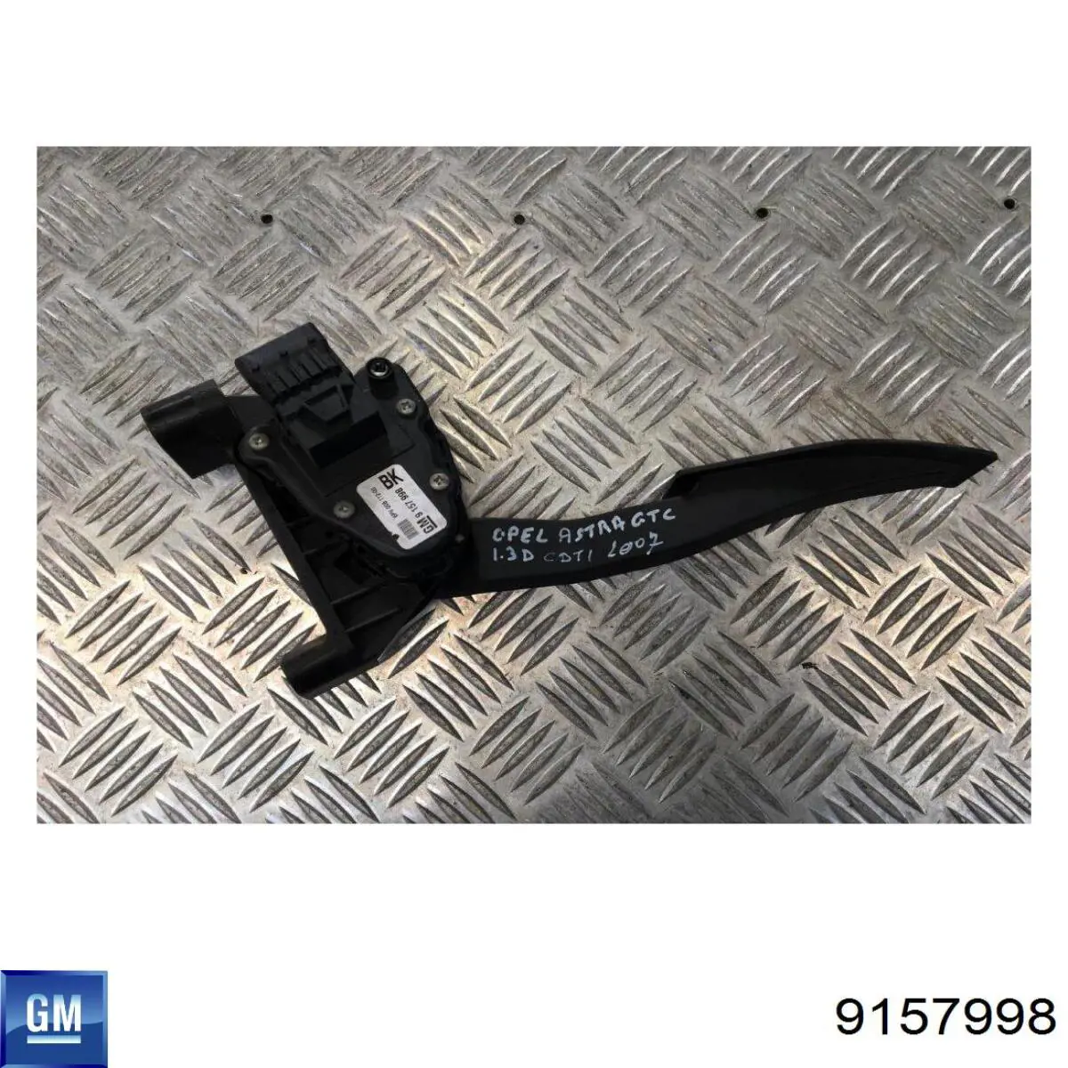 Pedał przyspieszenia (gazu) 9157998 General Motors