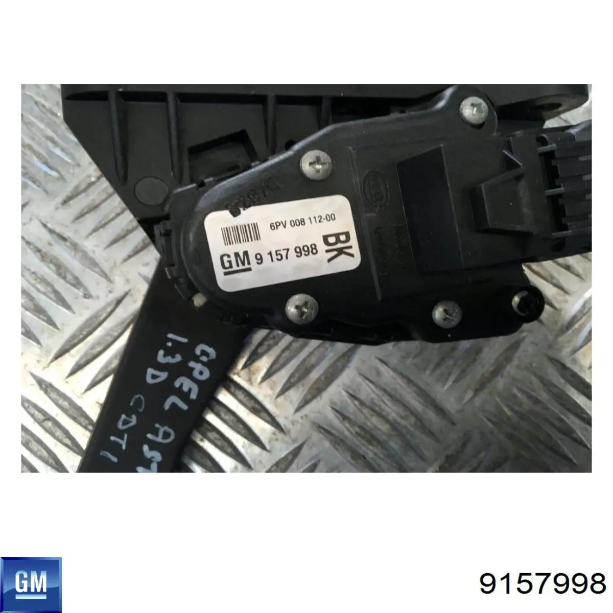 9157998 General Motors Pedał przyspieszenia (gazu)