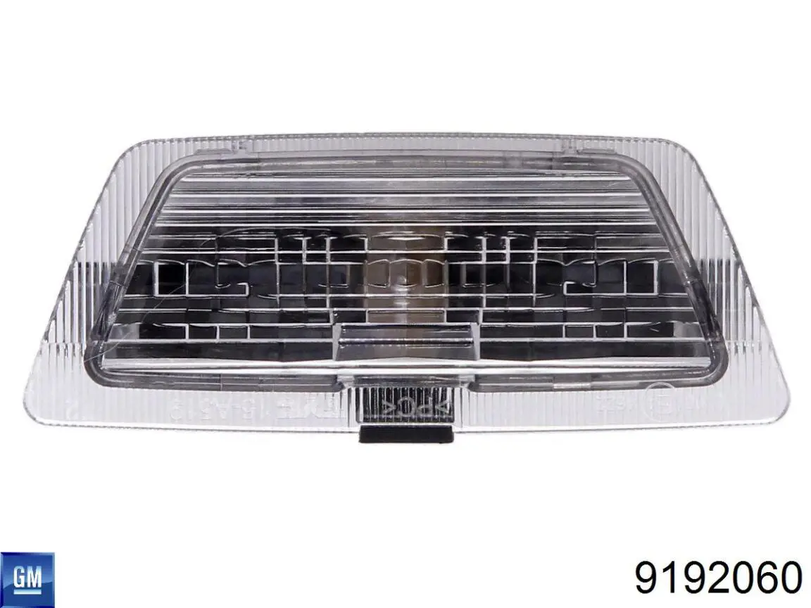 Do koszyka 9192060 General Motors Lampa oświetlenia tylnej tablicy rejestracyjnej
