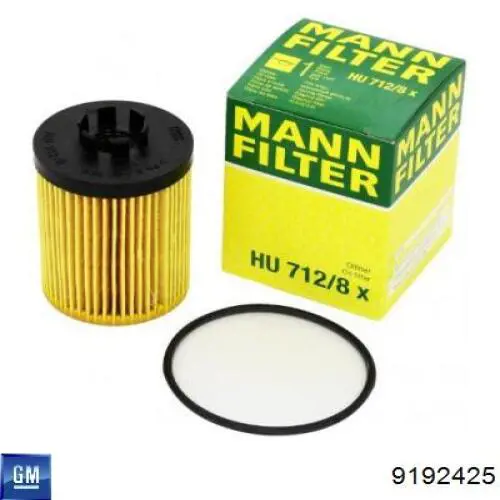 Filtr oleju General Motors 9192425 cena, od 6,12 USD