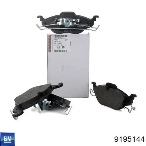 Klocki hamulcowe przednie tarczowe General Motors 9195144 cena, od 17,53 USD