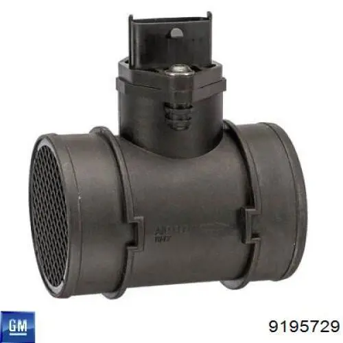 Czujnik przepływu powietrza, przepływomierz powietrza M.A.F. 9195729 General Motors