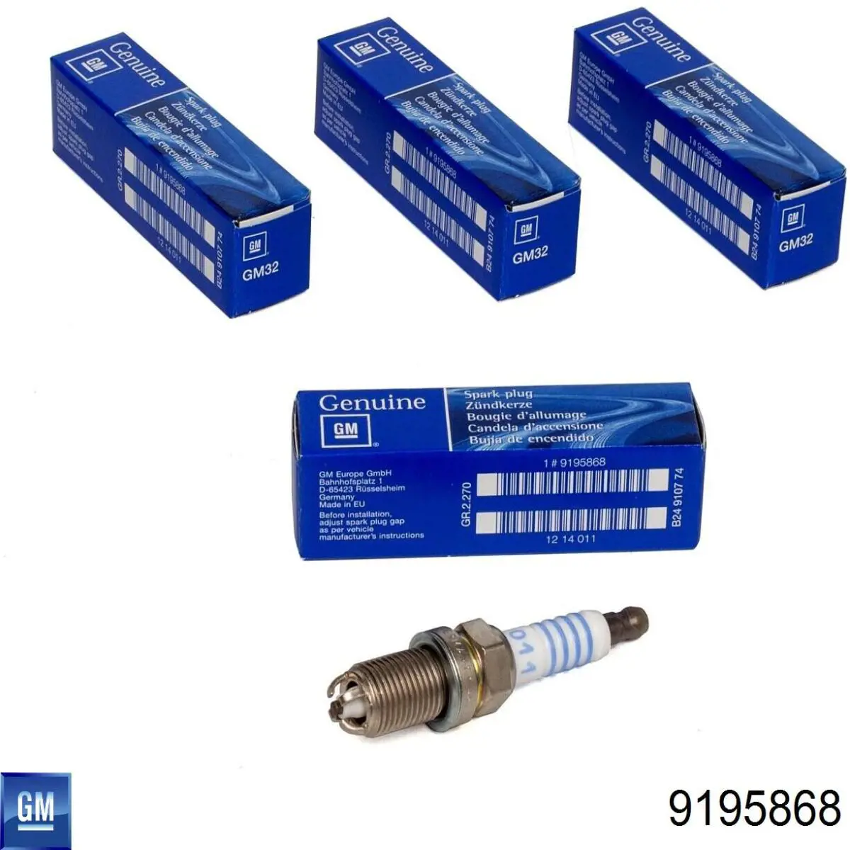 Do koszyka 9195868 General Motors Świeca zapłonowa