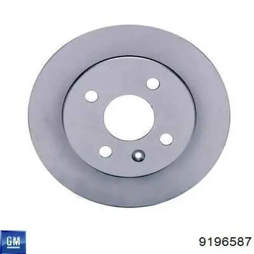 Do koszyka 9196587 General Motors Tarcza hamulcowa tylna