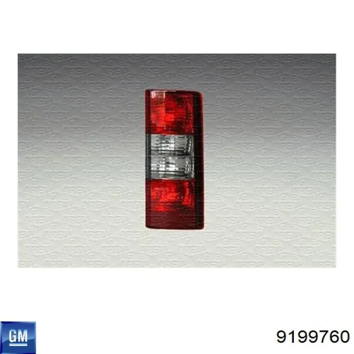 Do koszyka 9199760 General Motors Lampa zespolona tylna lewa