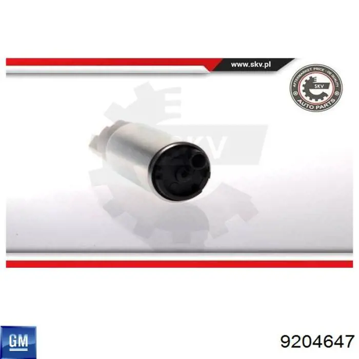Moduł pompy paliwowej z czujnikiem poziomu paliwa 9204647 General Motors