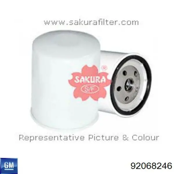 Filtr oleju 92068246 General Motors