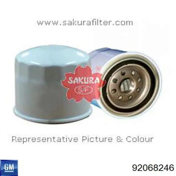 Filtr oleju General Motors 92068246