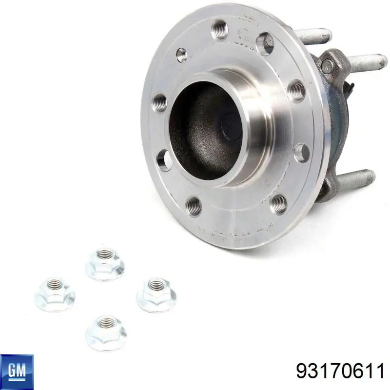 Do koszyka 93170611 General Motors Piasta tylna