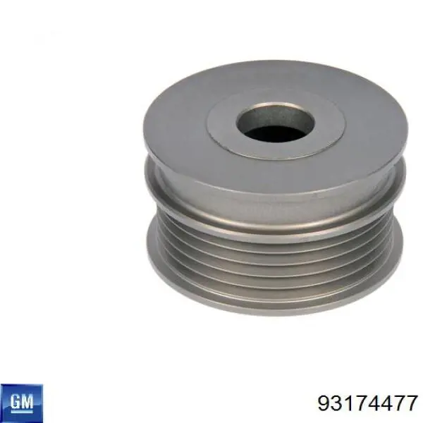 Koło pasowe alternatora 93174477 General Motors