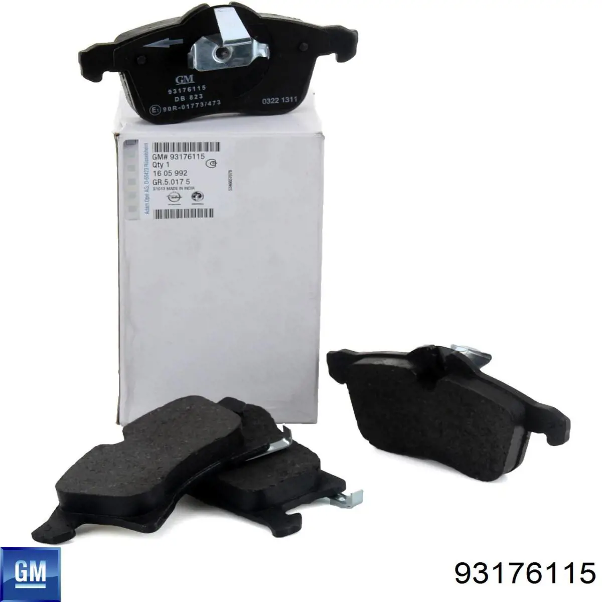 Klocki hamulcowe przednie tarczowe General Motors 93176115 cena, od 28,64 USD