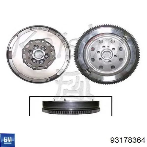 Koło zamachowe silnika 93178364 General Motors