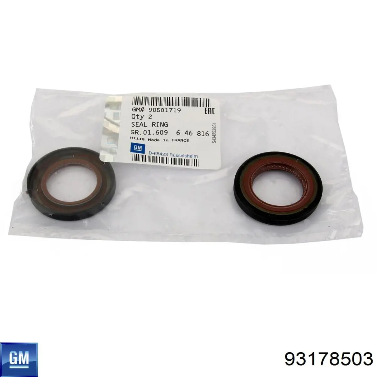 93178503 General Motors Uszczelniacz wału korbowego silnika tylny