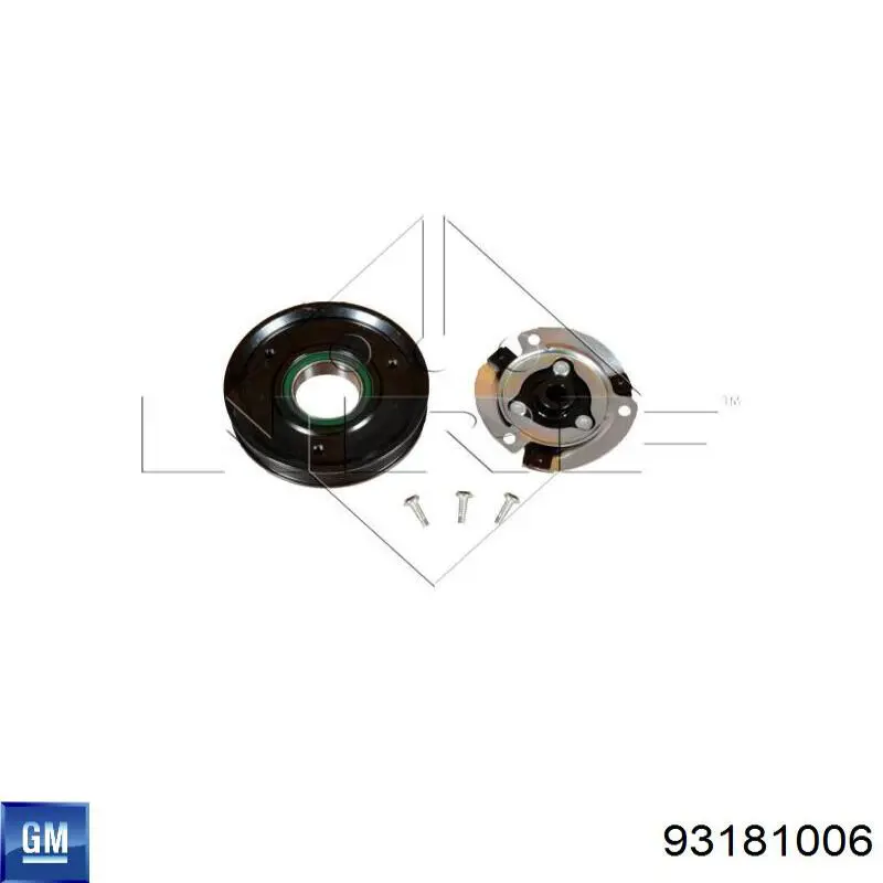 93181006 General Motors Sprzęgło sprężarki klimatyzacji