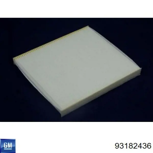 Filtr kabiny General Motors 93182436 cena, od 7,35 USD