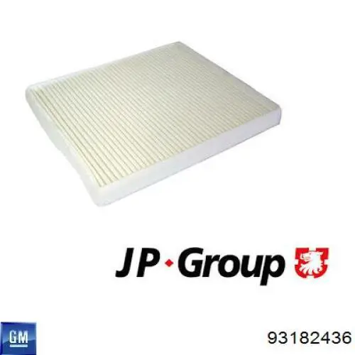 Do koszyka 93182436 General Motors Filtr kabiny