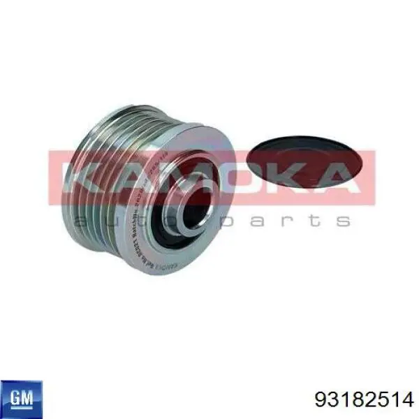 Koło pasowe alternatora 93182514 General Motors
