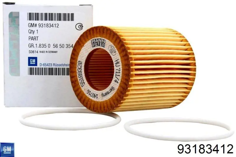 93183412 General Motors Filtr oleju