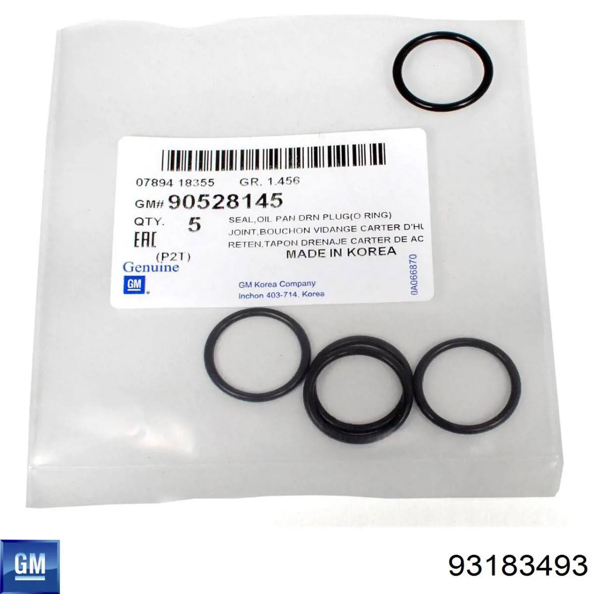 93183493 General Motors Pompa oleju