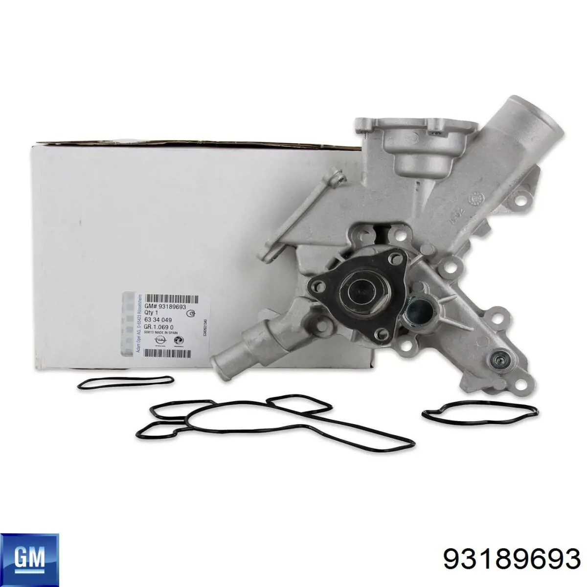 Do koszyka 93189693 General Motors Pompa chłodząca wodna