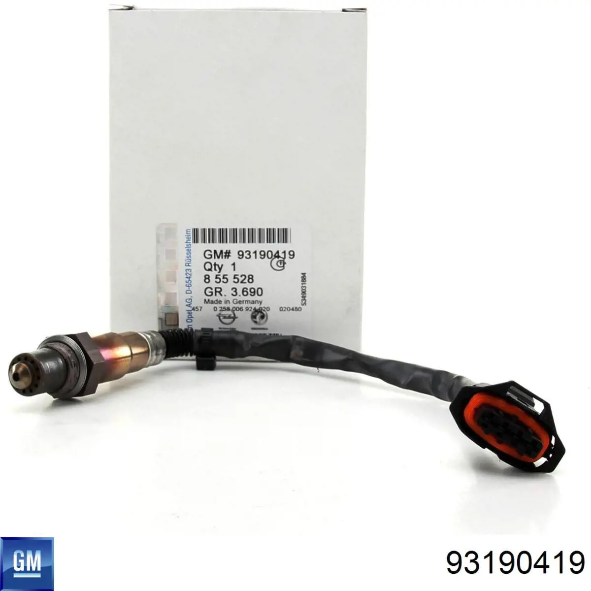 Do koszyka 93190419 General Motors Sonda lambda czujnik tlenu przed katalizatorem