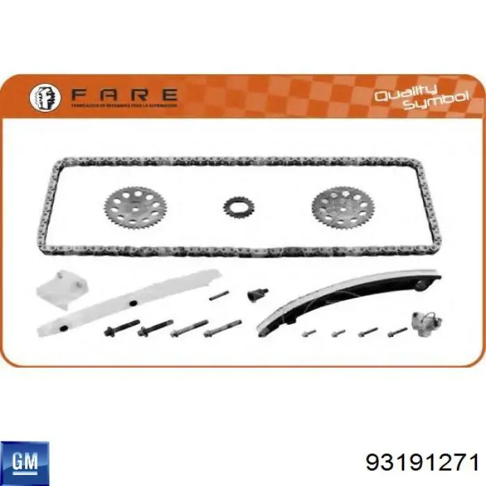 Łańcuch rozrządu, zestaw General Motors 93191271 cena, od 117,00 USD