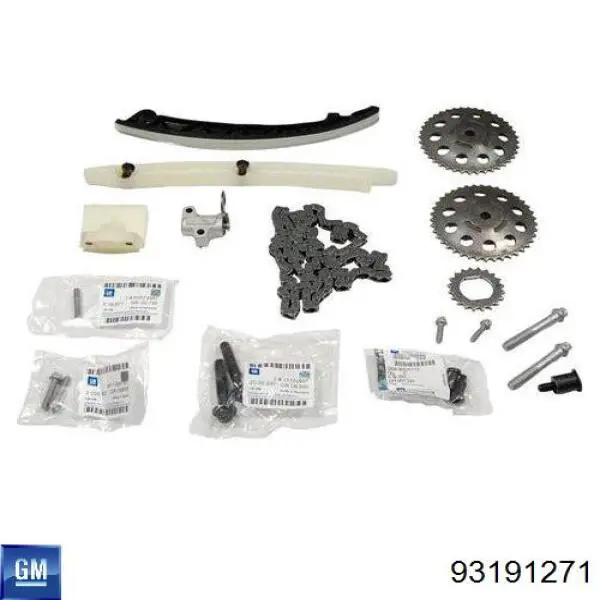 Łańcuch rozrządu, zestaw General Motors 93191271