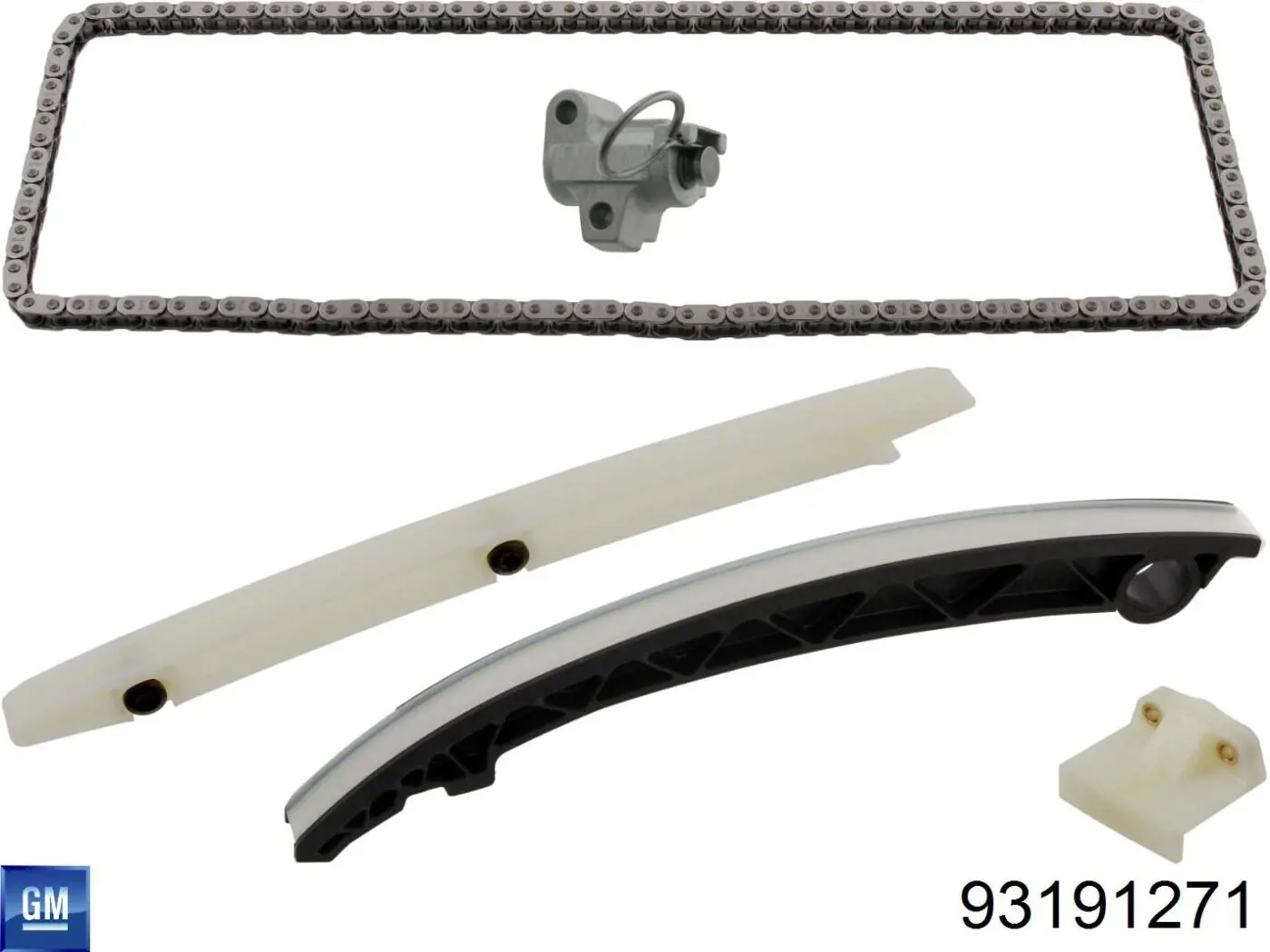 Łańcuch rozrządu, zestaw 93191271 General Motors