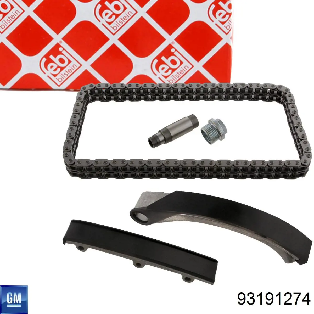 Łańcuch rozrządu, zestaw 6606026 General Motors