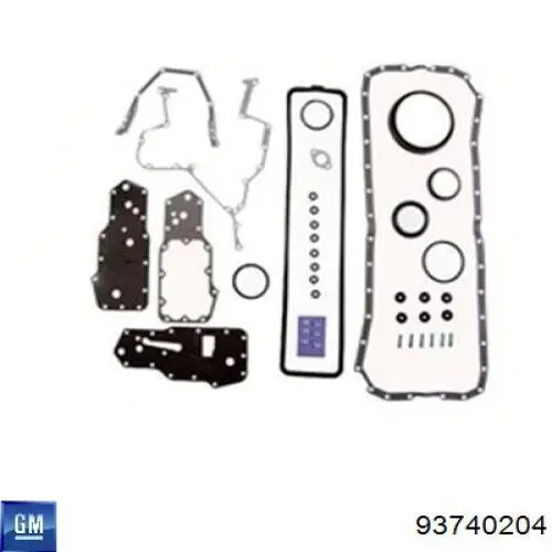 93740204 General Motors Zestaw uszczelek silnika pełny