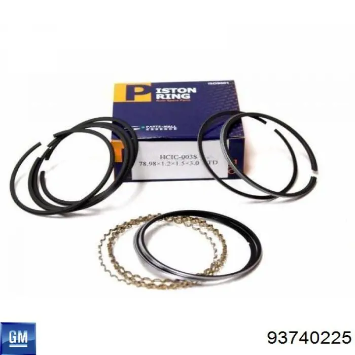 Zestaw pierścieni tłokowych do silnika, STD General Motors 93740225 cena, od 37,41 USD