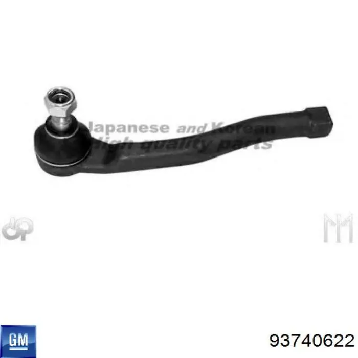 Końcówka drążka kierowniczego zewnętrzna General Motors 93740622 cena, od 15,73 USD