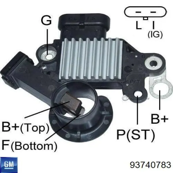 Regulator alternatora (przekaźnik ładowania) General Motors 93740783 cena, od 23,55 USD