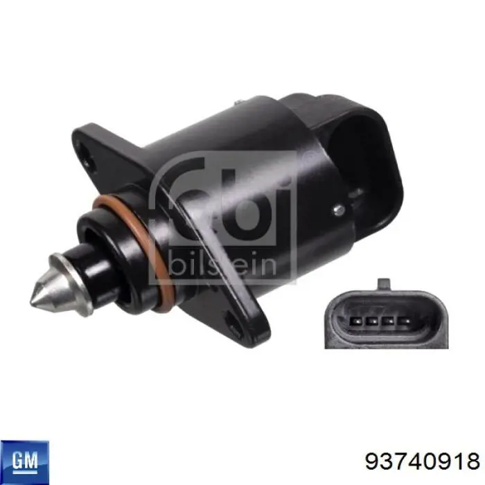 Regulator biegu jałowego General Motors 93740918 cena, od 16,54 USD