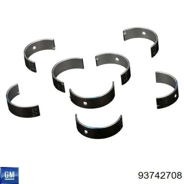 Panewki korbowodowe wału korbowego, zestaw, 1. naprawa (+0,25) Daewoo Lanos sedana (KLAT) (1997 - 2008) cena, od 11,70 USD