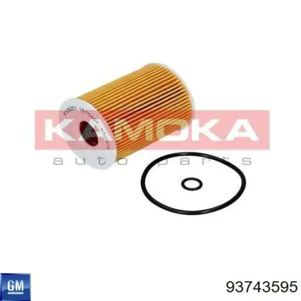 Do koszyka 93743595 General Motors Filtr oleju