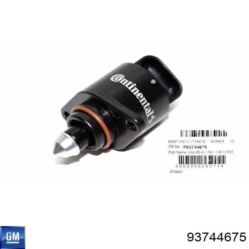 Regulator biegu jałowego 93744675 General Motors